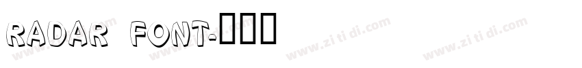RADAR FONT字体转换